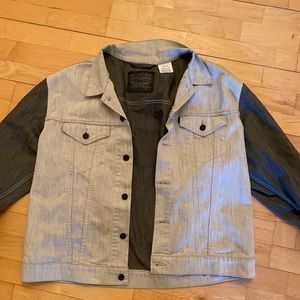Levi Strauss Jean Jacket - black and grey.